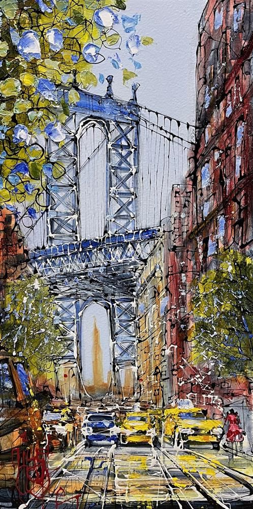Nigel Cooke - 'Crossing To Brooklyn' - Framed Original Artwork