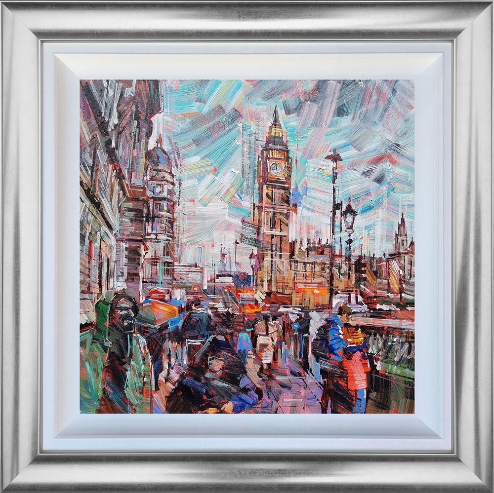 Colin Brown - 'Rainy Days in London' - Framed Original Art