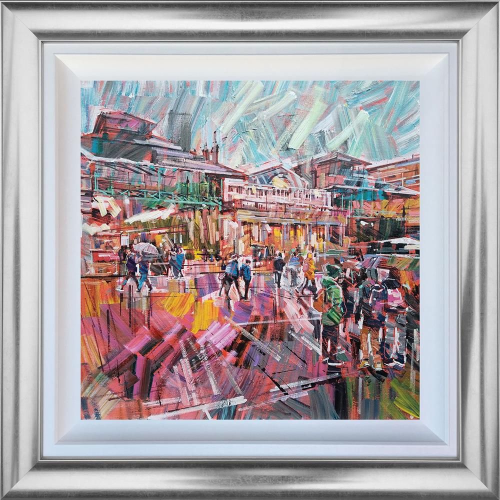 Colin Brown - 'City Walks' - Framed Original Art