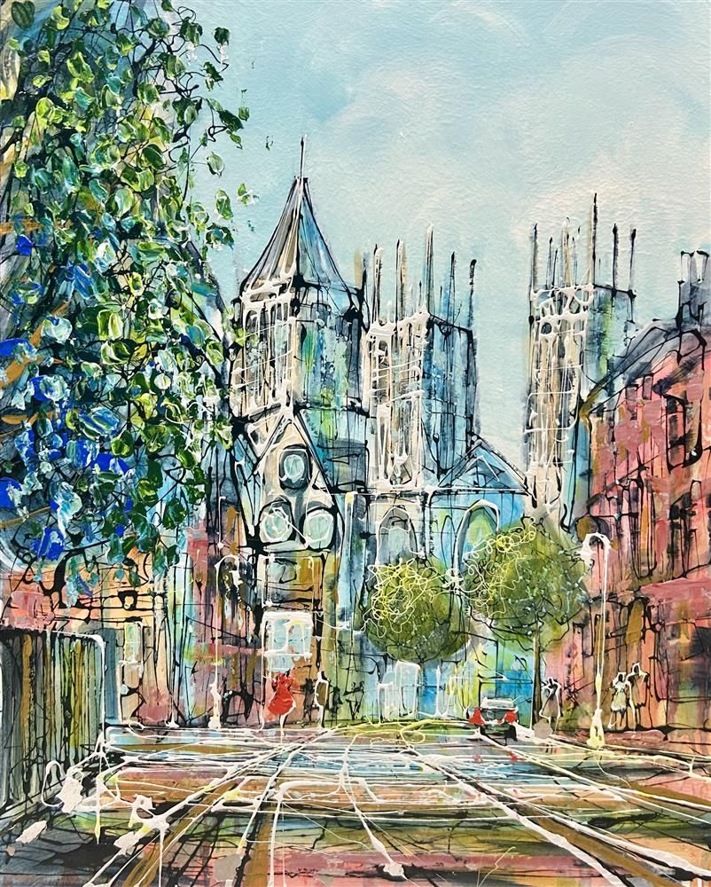 Nigel Cooke - 'York Minster' - Framed Original Artwork