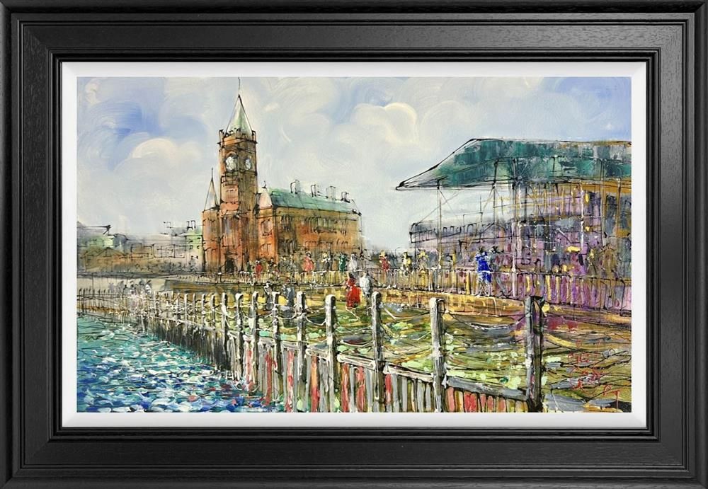 Nigel Cooke - 'Strolling By The Quayside' - Framed Original Artwork