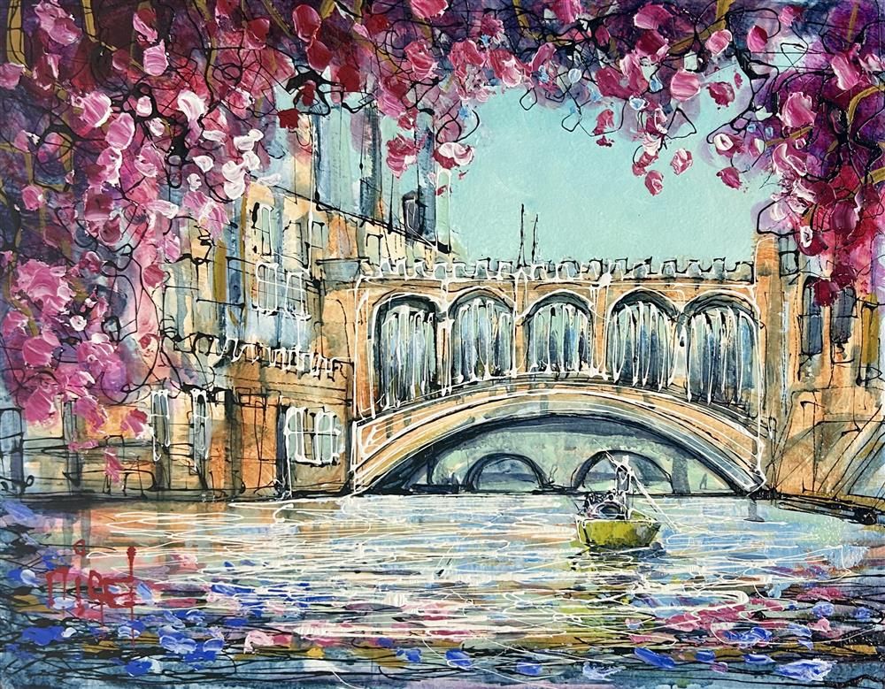 Nigel Cooke - 'Cambridge Reflection' - Framed Original Artwork