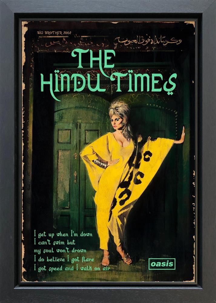 Linda Charles - 'The Hindu Times' - Framed Original Artwork