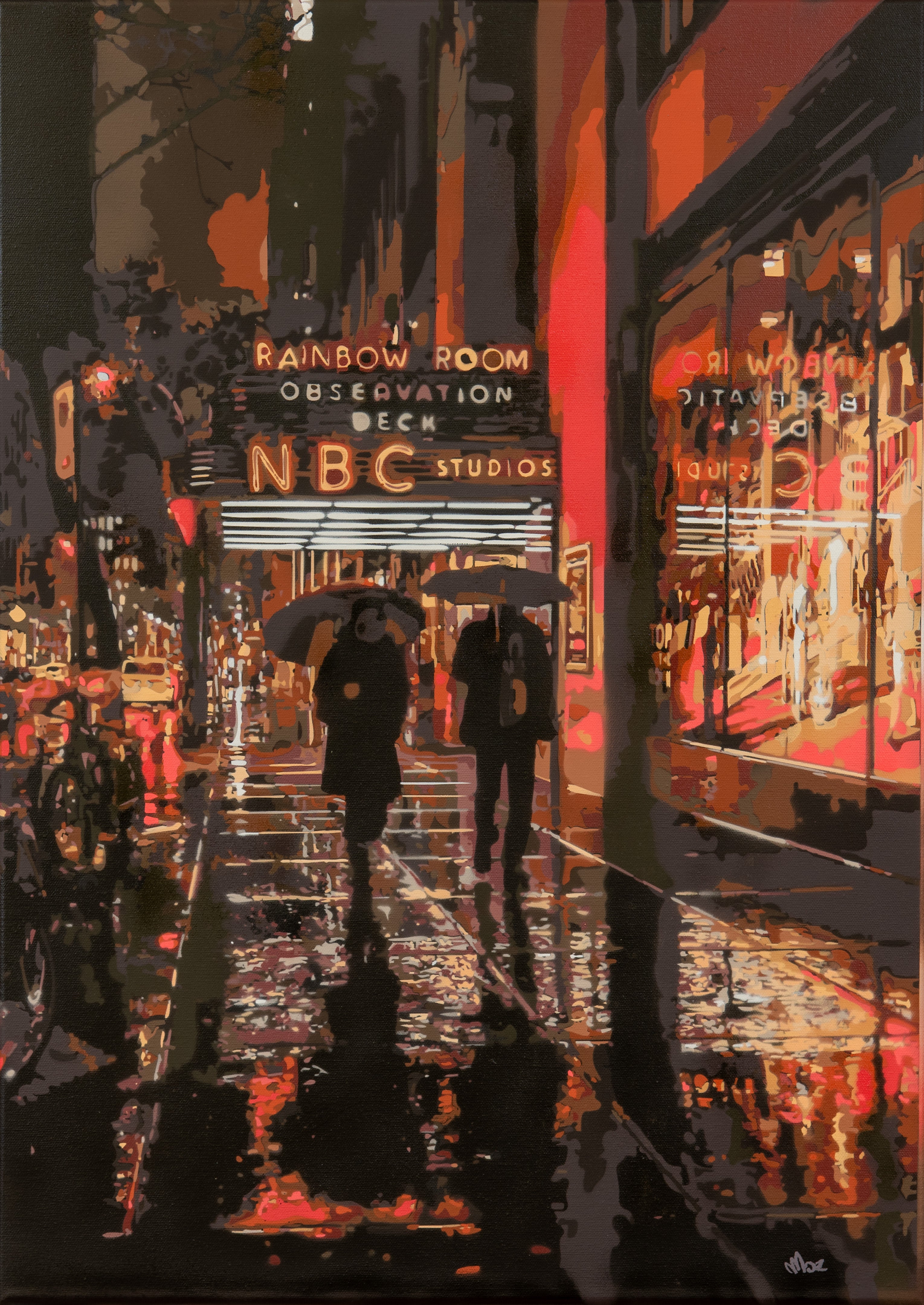 Marco Barberio - 'New York In The Rain' - Original Art