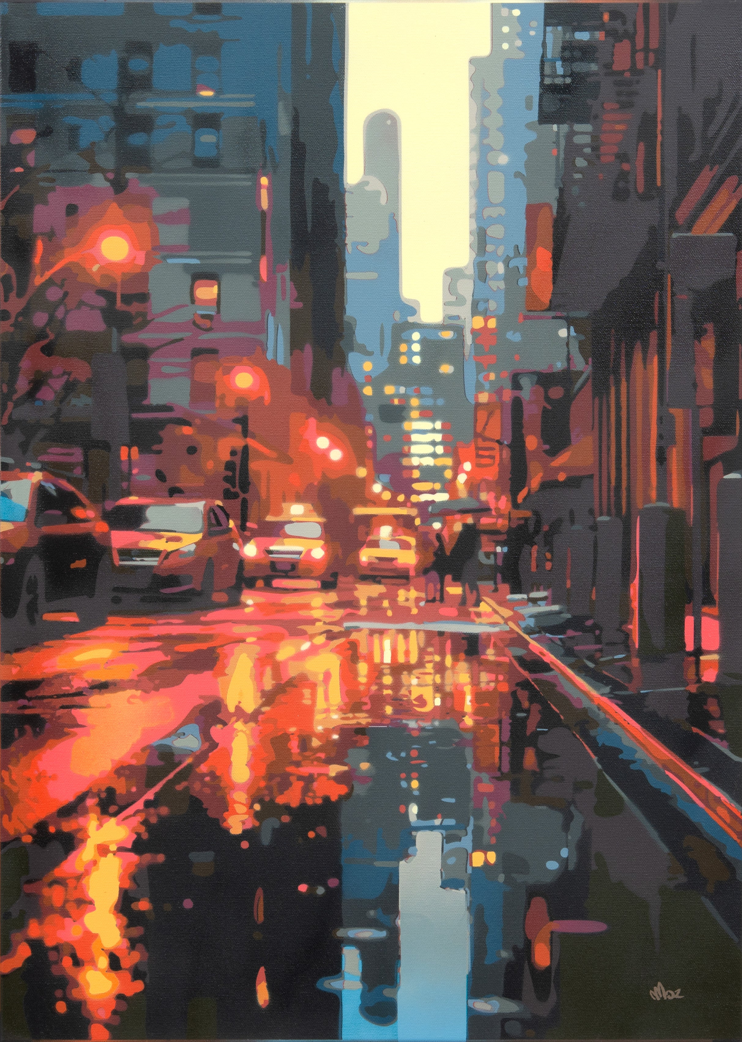 Marco Barberio - 'New York City Rain #7' - Original Art (