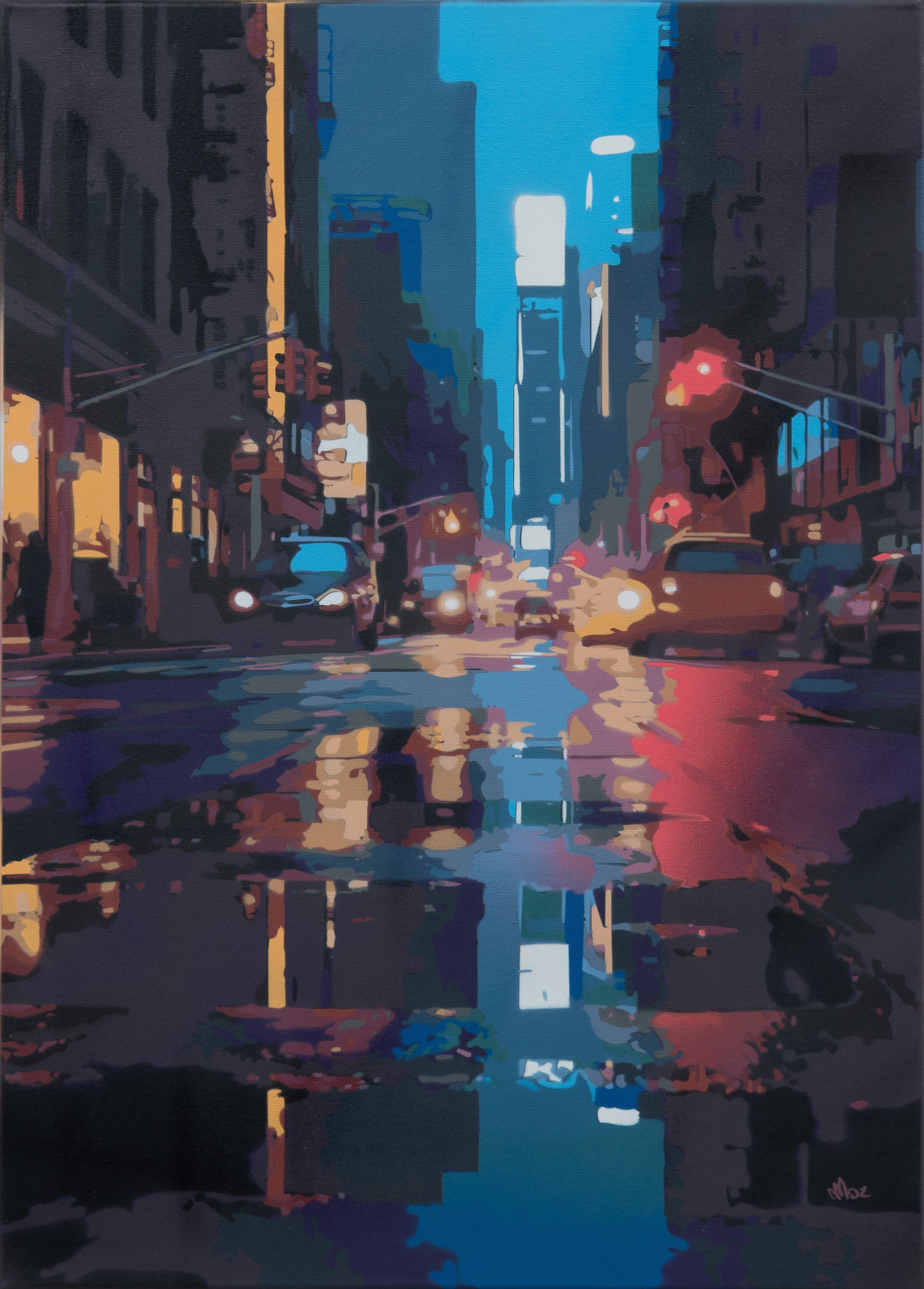 Marco Barberio - 'New York City Rain #4' - Original Art