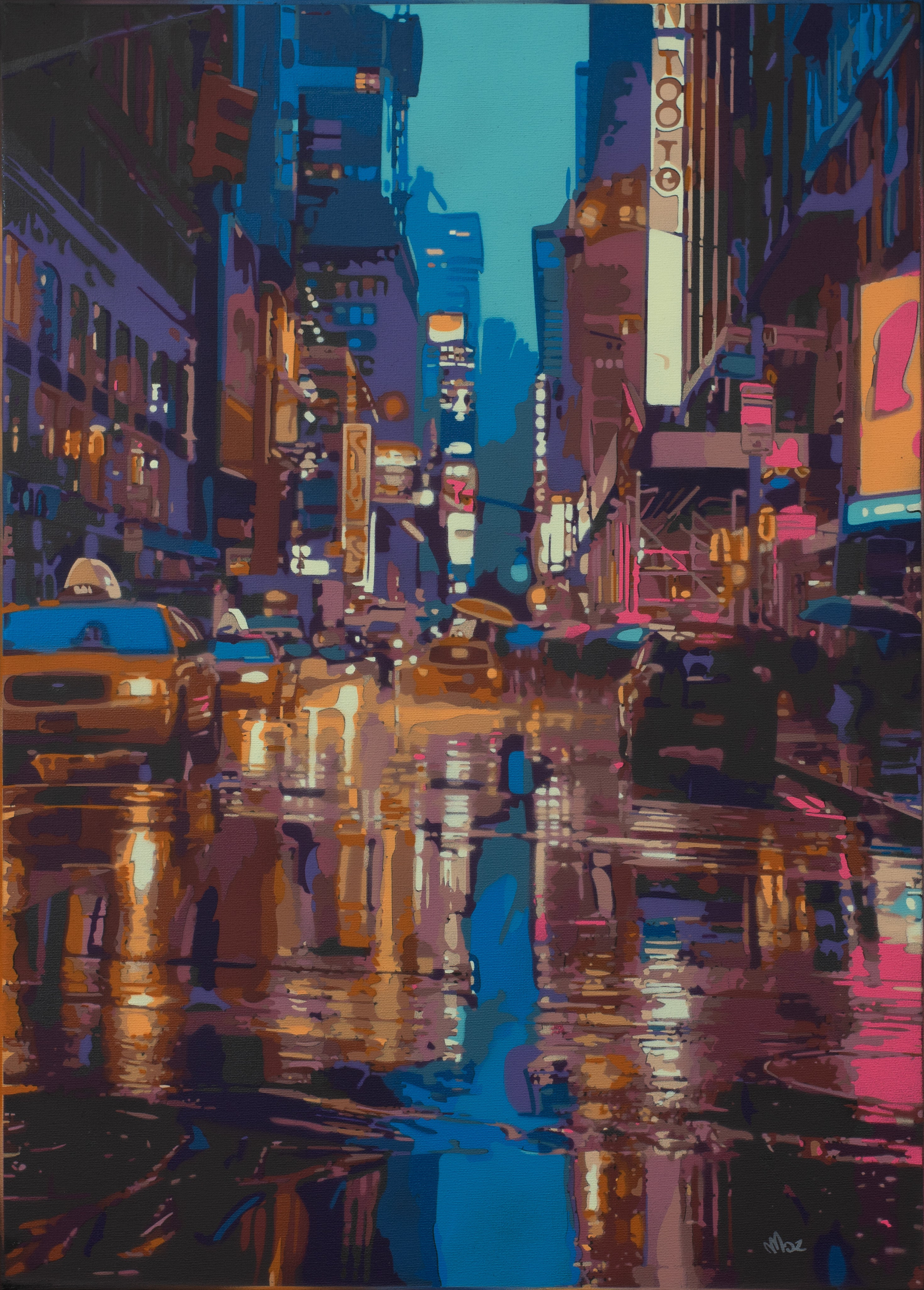 Marco Barberio - 'New York City Rain #9' - Original Art