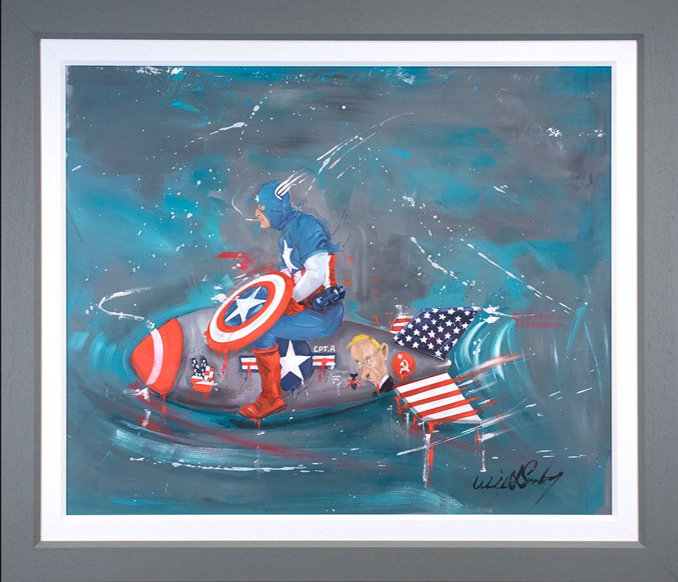 Wild Seeley - 'Captain Bomber'  - Framed Original