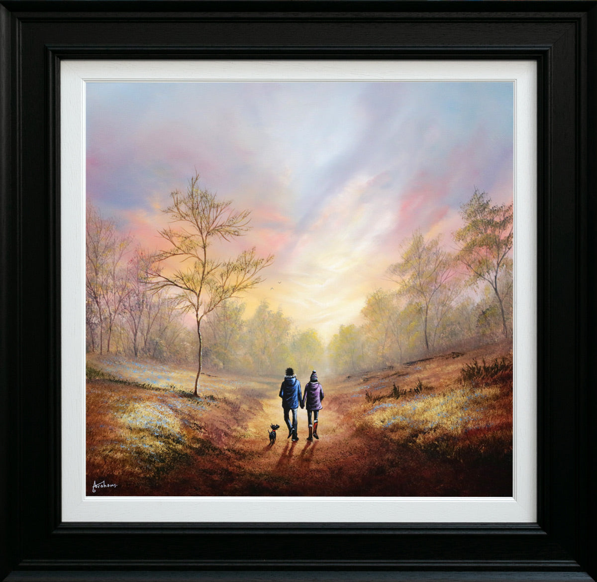 Danny Abrahams - 'Feeling Happy Together' - Framed Original Art