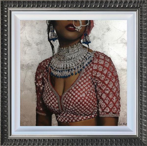 Linda Charles - 'Indian Couture II ~ #2' - Framed Original Artwork