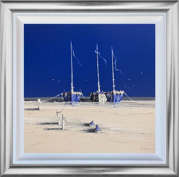 John Horsewell - 'Trio in Blue' - Framed Original Artwork