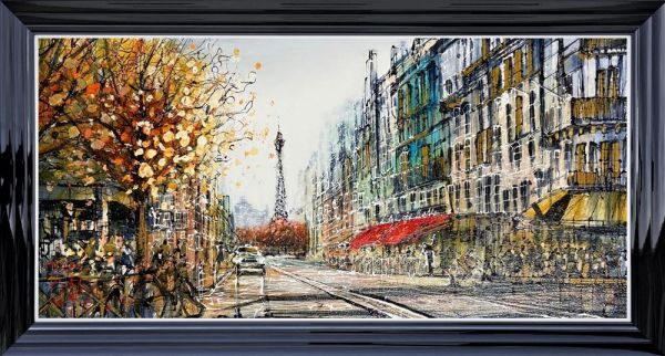 Nigel Cooke - "The Streets Of Paris"  - Framed Original Artwork