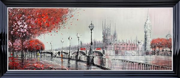 Nigel Cooke - "Westminster Walk"  - Framed Original Artwork