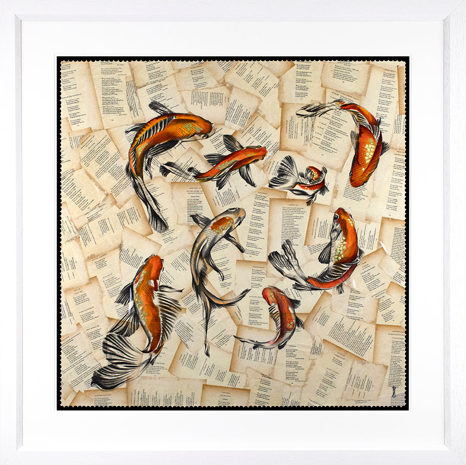 Chess - 'The Pond- Koi Carp' - Framed Limited Edition Print