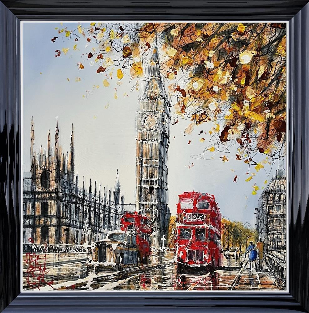 Nigel Cooke - " Traffic On London Bridge "  - Framed Original Artwork