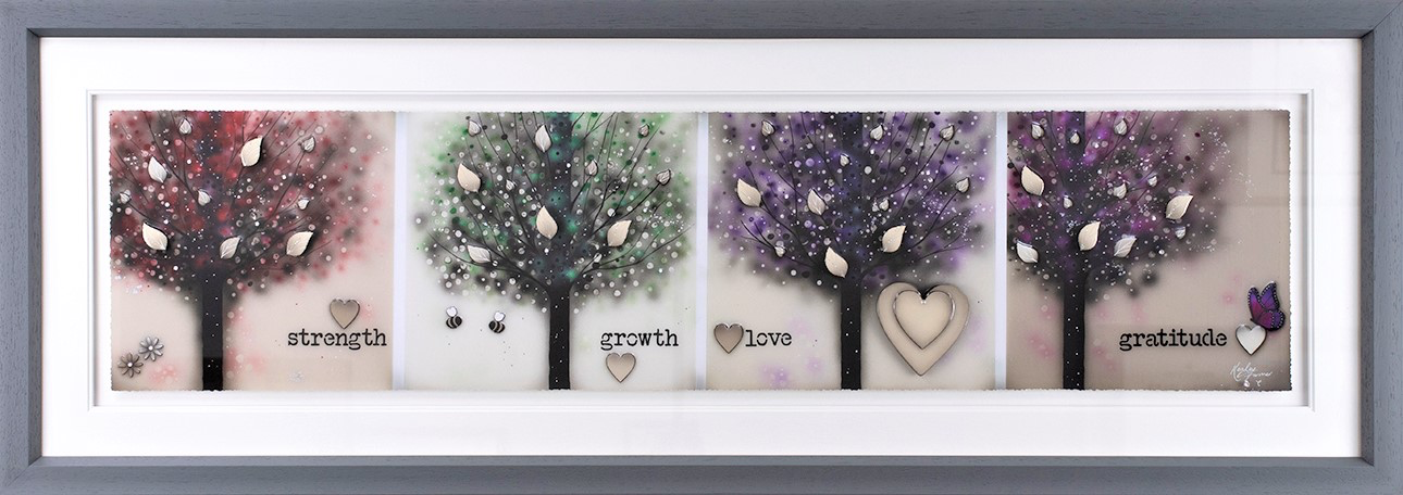 Kealey Farmer - 'Strength, Growth, Love & Gratitude' - Framed Limited Edition Art