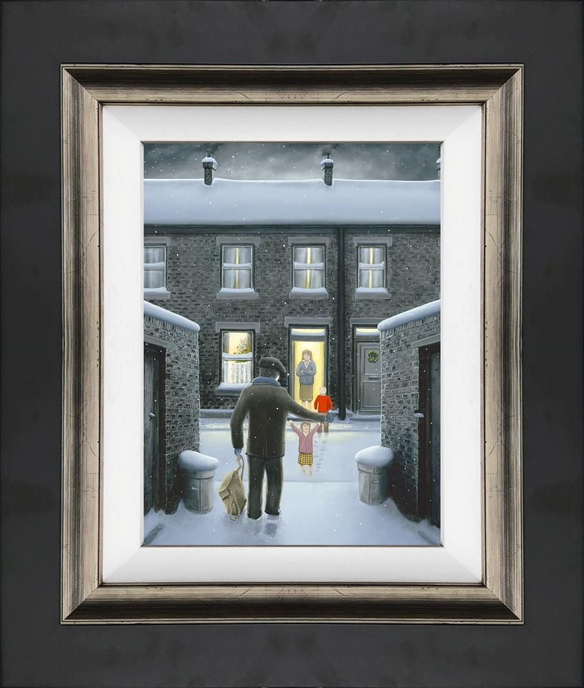 Leigh Lambert - 'Home For Christmas - Canvas' - Framed Limited Edition Art