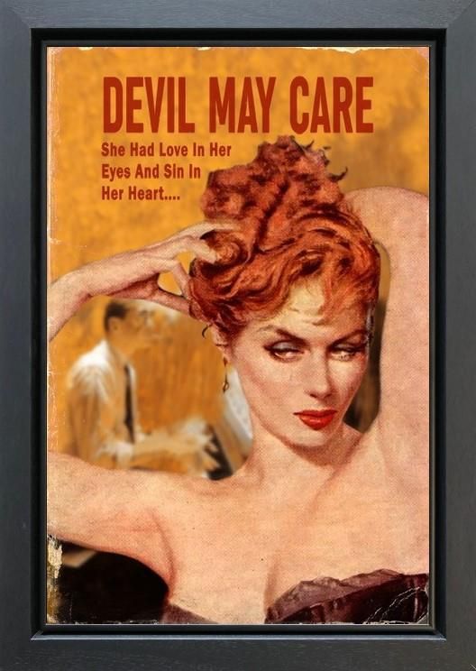 Linda Charles - ' Devil May Care' - Framed Original Artwork