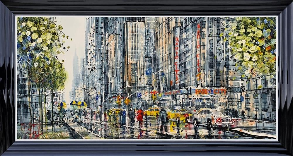 Nigel Cooke - "  New York City Life "  - Framed Original Artwork