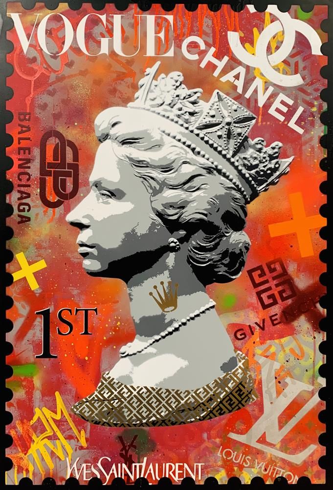 Hue Folk - 'Her Majesty 1st' - Studio Limited Edition canvas