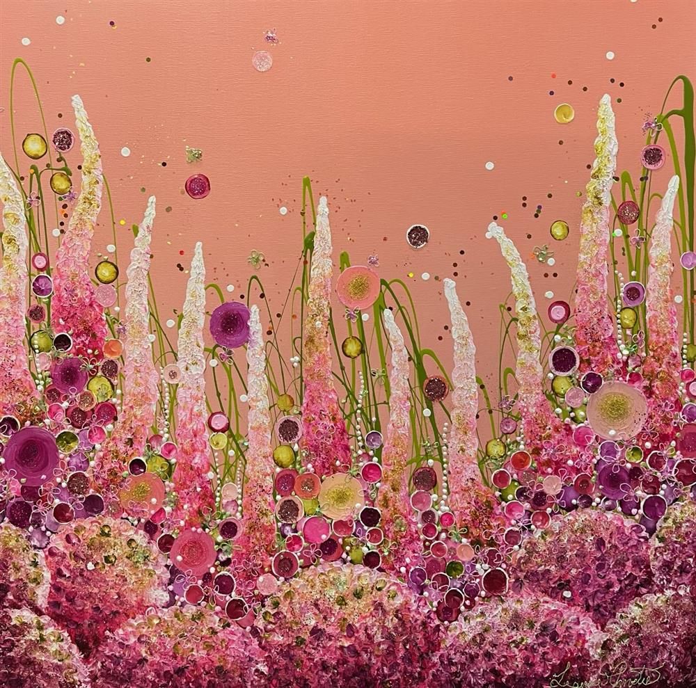 Leanne Christie - ' Coral Blossom ' - Framed Original Artwork