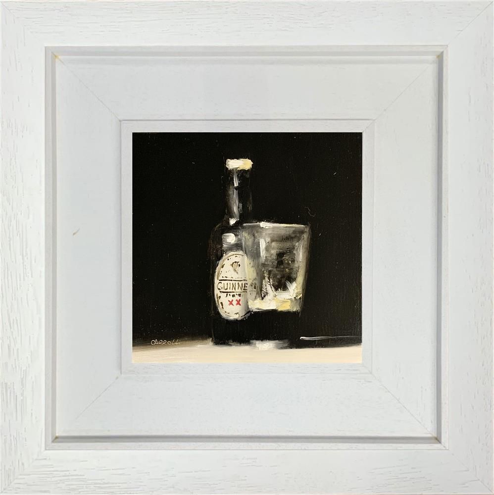 Neil Carroll - ' Glass And Bottle Of Stout' - Framed Original Painting