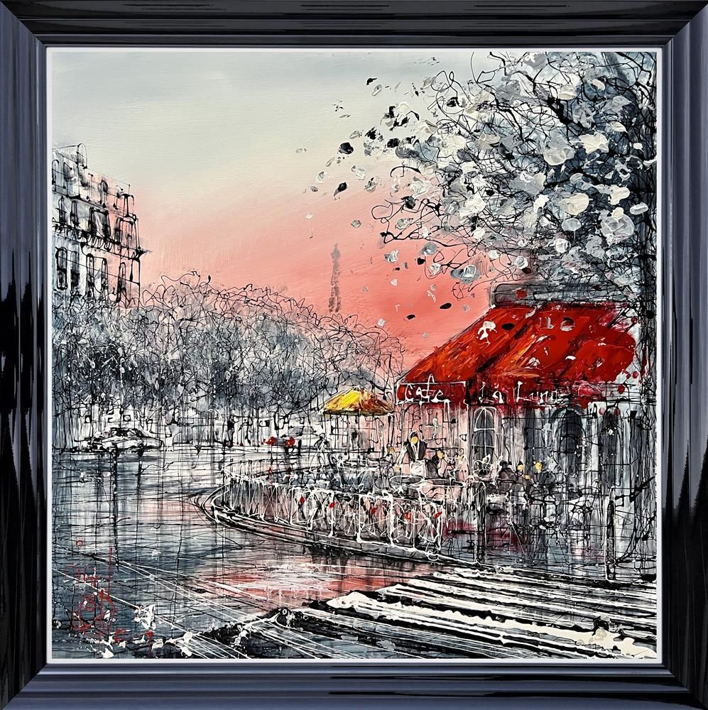 Nigel Cooke - 'Cafe La Luna' - Framed Original Artwork