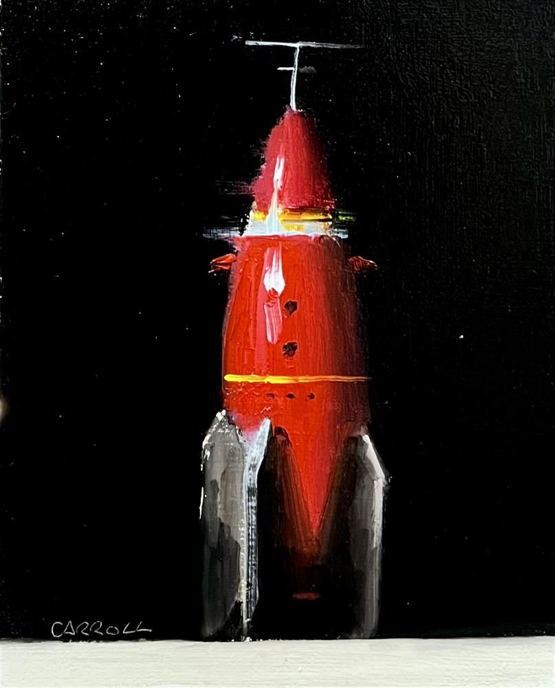 Neil Carroll - 'Red Rocket' - Framed Original Painting