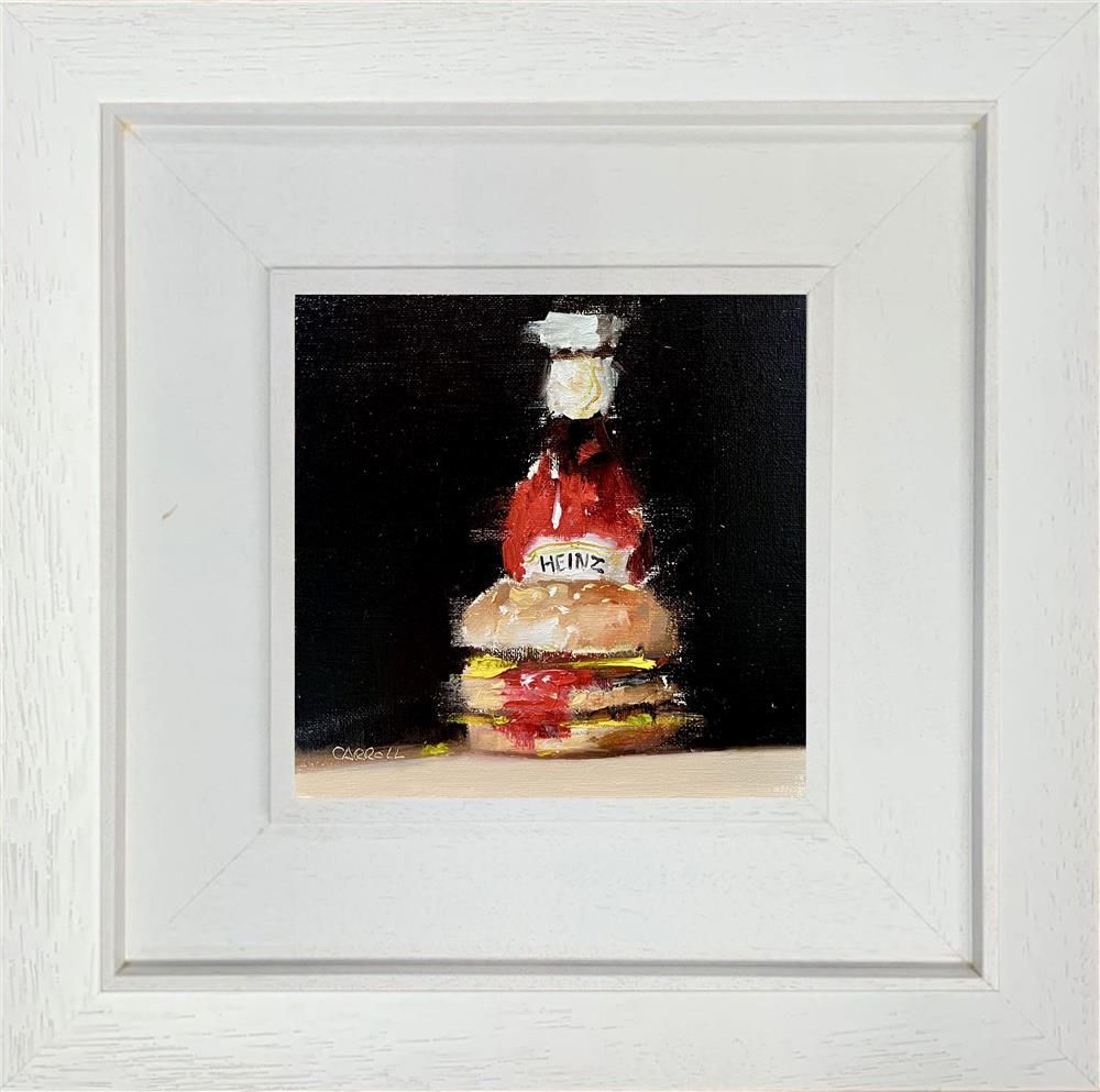 Neil Carroll - 'Burger With Ketchup' - Framed Original Painting