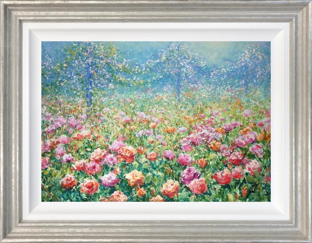 Mariusz Kaldowski - 'Roses And Pergolas' - Framed Original Art