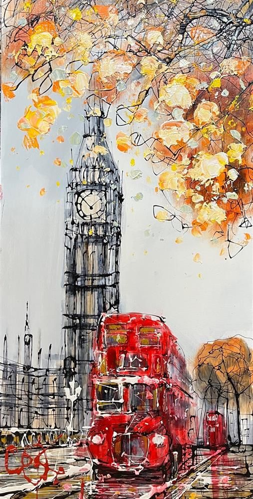 Nigel Cooke - 'Autumn Routemaster'  - Framed Original Artwork