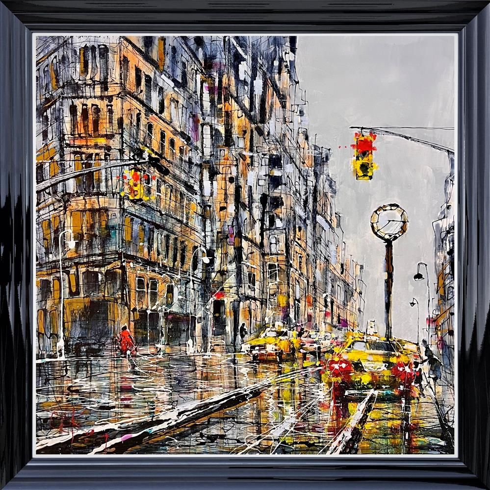 Nigel Cooke - 'NYC Rush'  - Framed Original Artwork