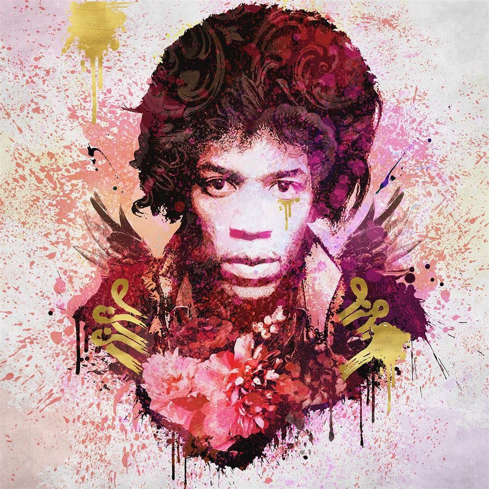 Mark Hodgkinson - 'Jimi' - Framed Original Art