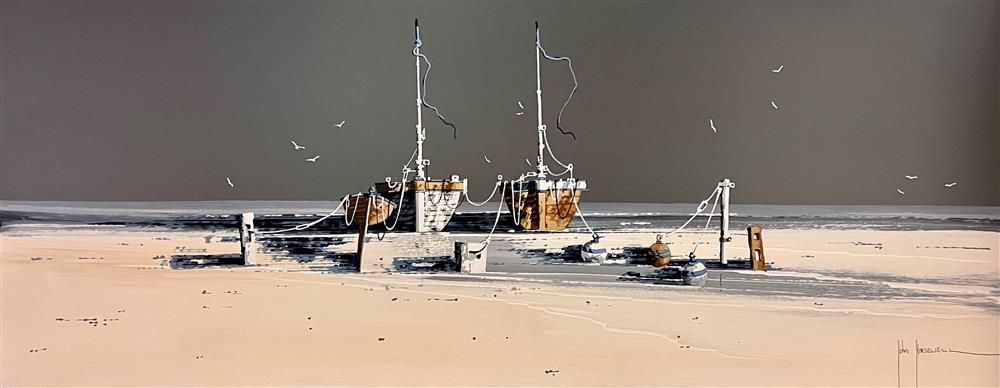 John Horsewell - 'Across The Bay' - Framed Original Artwork