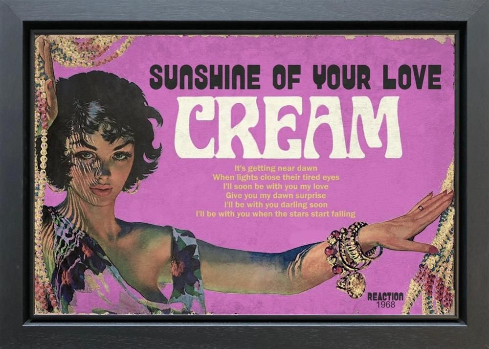 Linda Charles - 'Sunshine Of Your Love Cream' - Framed Original Artwork