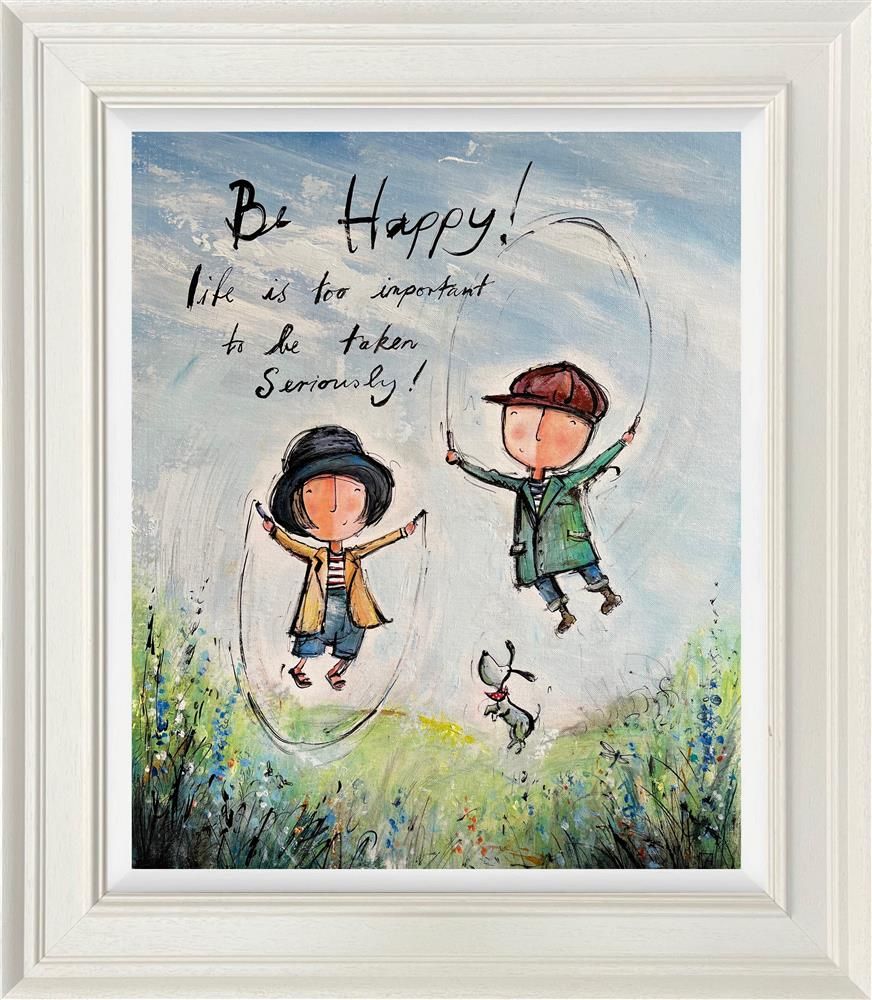 Michael Abrams - 'Be Happy' - Framed Original Art