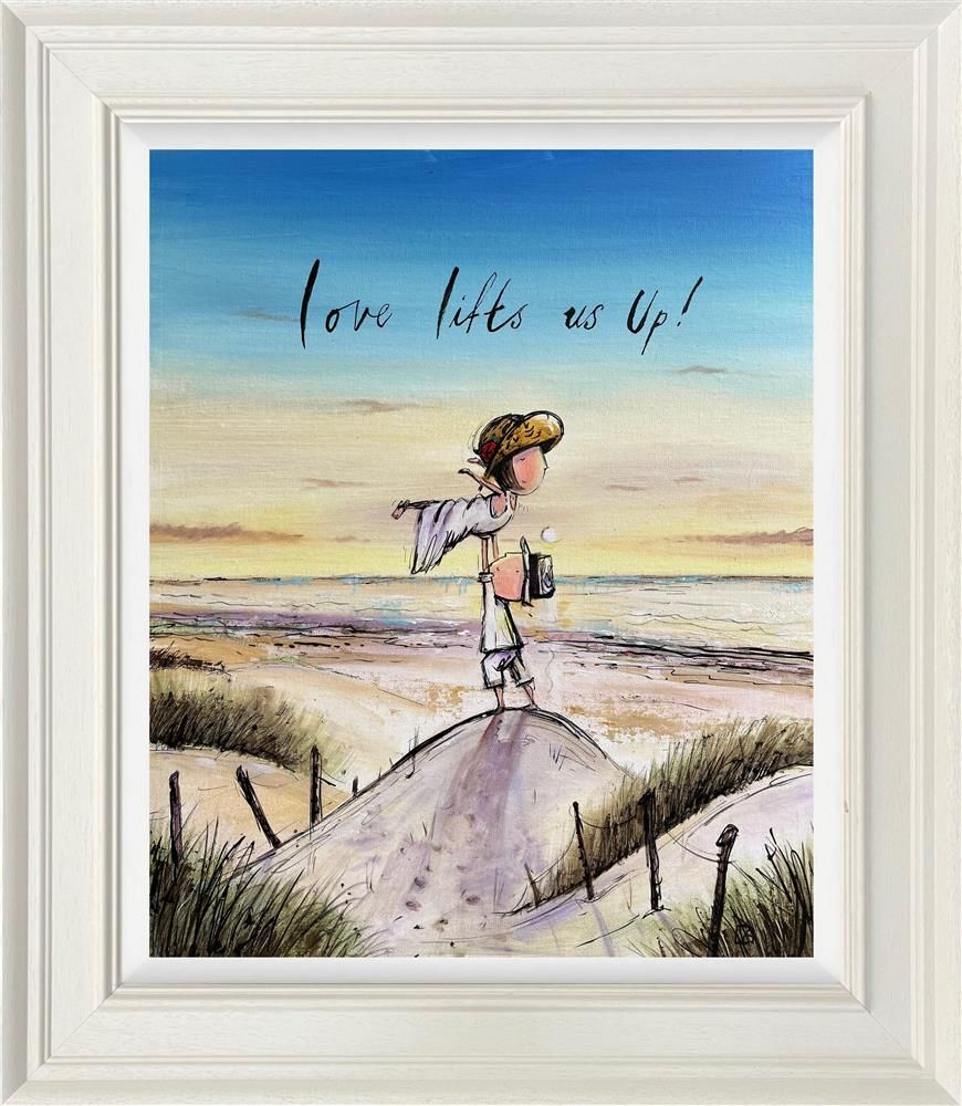 Michael Abrams - 'Love Lifts Us Up' - Framed Original Art