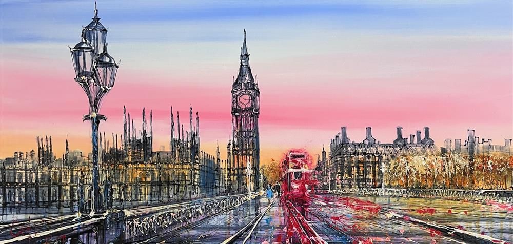 Nigel Cooke - 'London's Haze'  - Framed Original Artwork